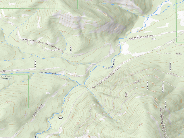 USGS topographic map of Rd 867 Site 7