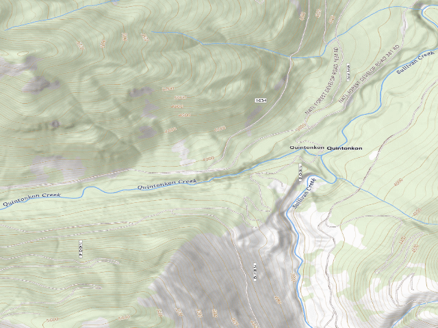 USGS topographic map of Rd1634 Quintonkon #4