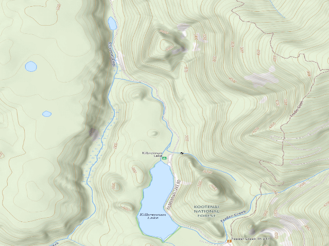 USGS topographic map of Rd176-Campsite 4