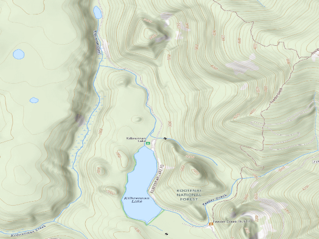 USGS topographic map of Rd176 Campsite 5