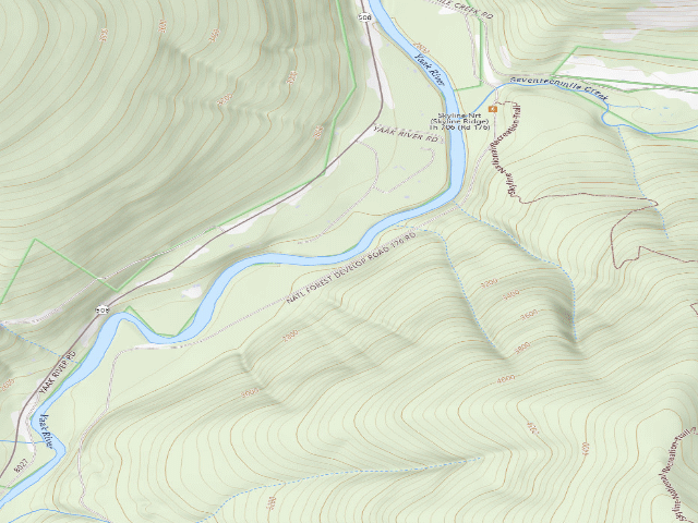 USGS topographic map of Rd176 - Site 1