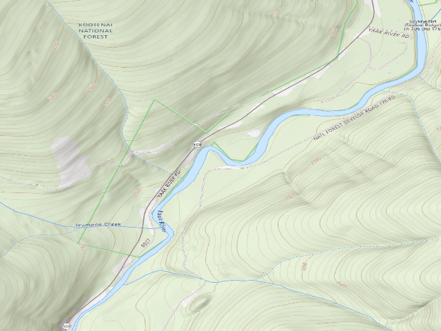 USGS topographic map of Rd176 Site 3B