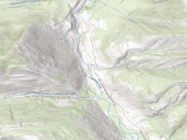 USGS topographic map of Rd547 Sullivan Cr #2