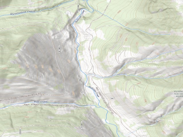 USGS topographic map of Rd547 Sullivan Cr #3