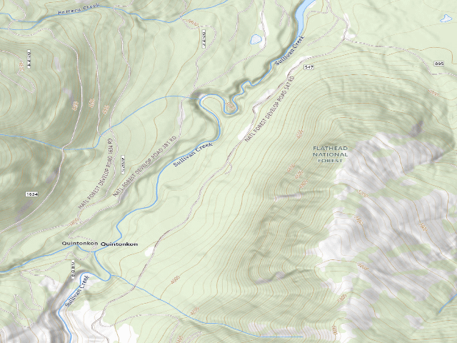 USGS topographic map of Rd547 Sullivan Cr #4
