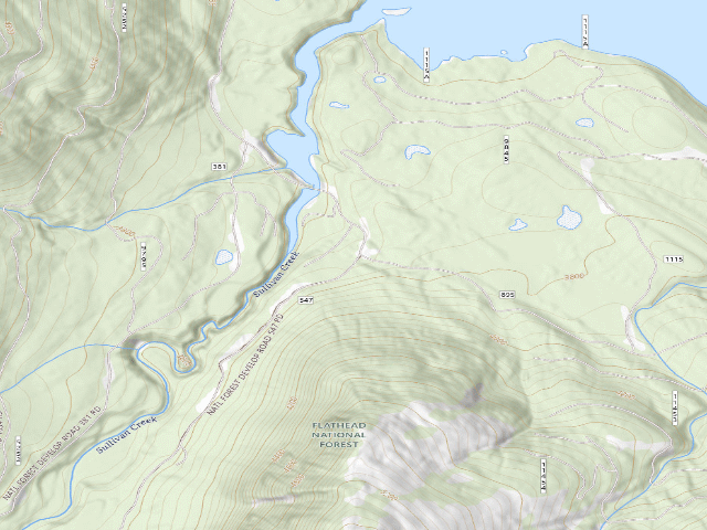 USGS topographic map of Rd547 Sullivan Cr #5