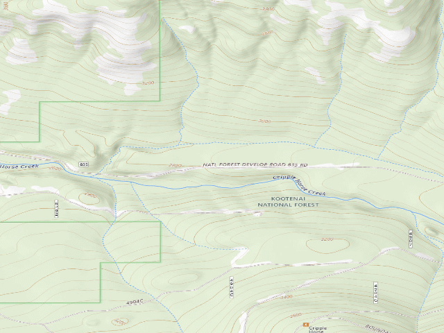 USGS topographic map of Rd835 Site 3