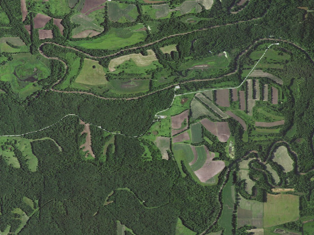 Aerial image of Rebel's Cove Conservation Area