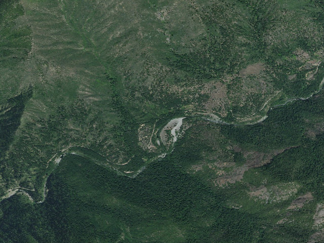 Aerial image of Red Bank Campground
