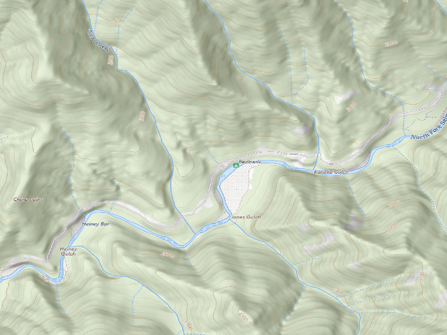 USGS topographic map of Red Bank Campground