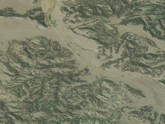 Aerial image of Red Bluff Spring