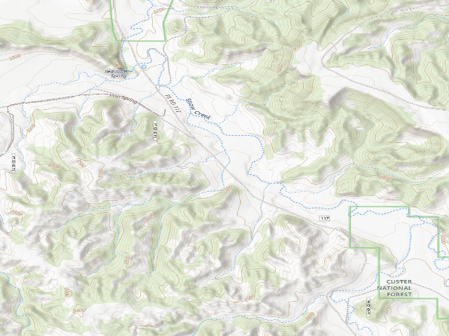USGS topographic map of Red Bluff Spring