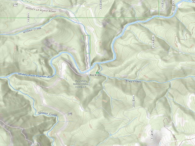 USGS topographic map of Red Bridge