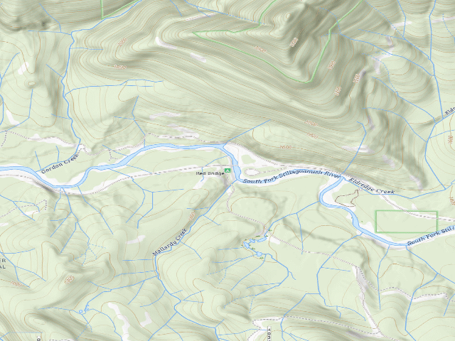 USGS topographic map of Red Bridge