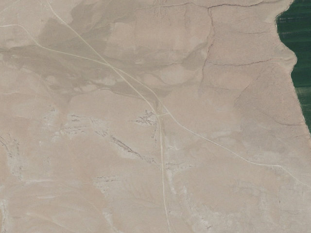 Aerial image of Red Canyon Petroglyphs