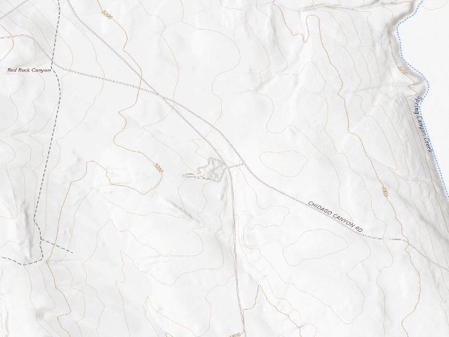USGS topographic map of Red Canyon Petroglyphs