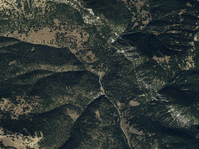 Aerial image of Red Canyon Trailhead Camp 2