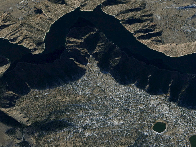 Aerial image of Red Canyon