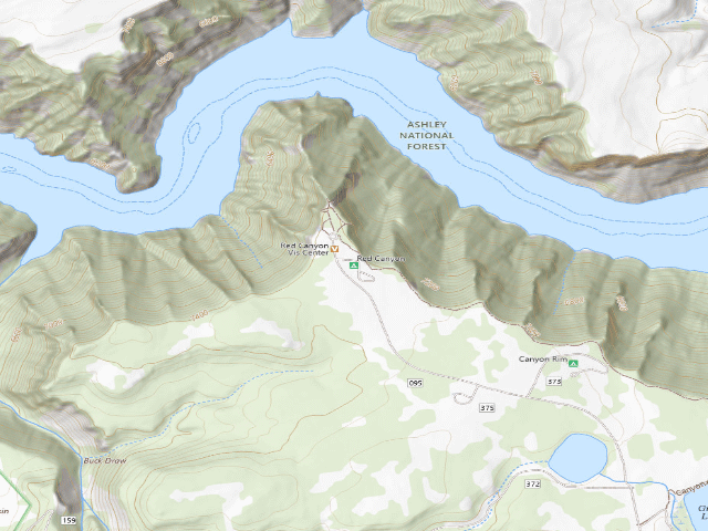 USGS topographic map of Red Canyon