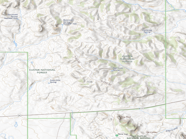 USGS topographic map of Red Cross Spring