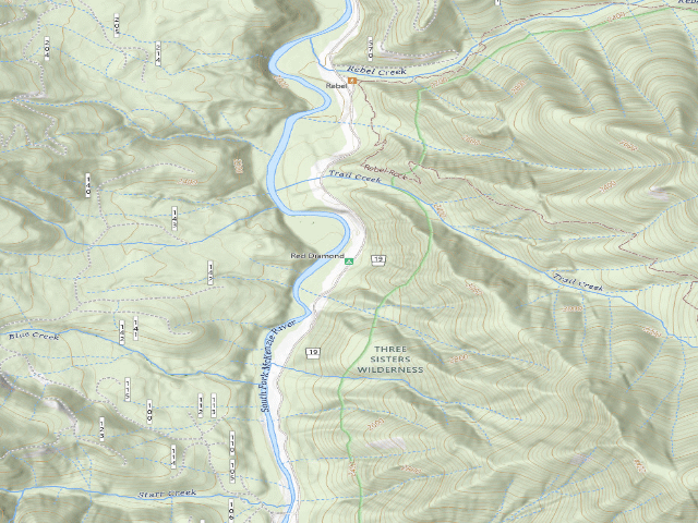 USGS topographic map of Red Diamond