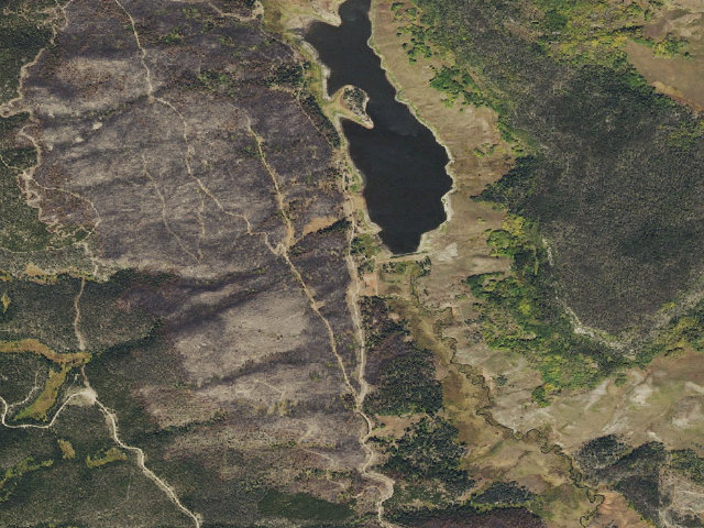 Aerial image of Red Dirt Reservoir