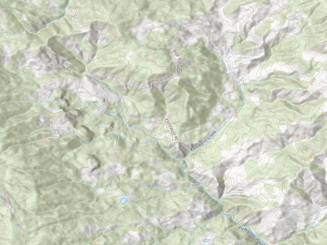 USGS topographic map of Red Elephant Mine Trail