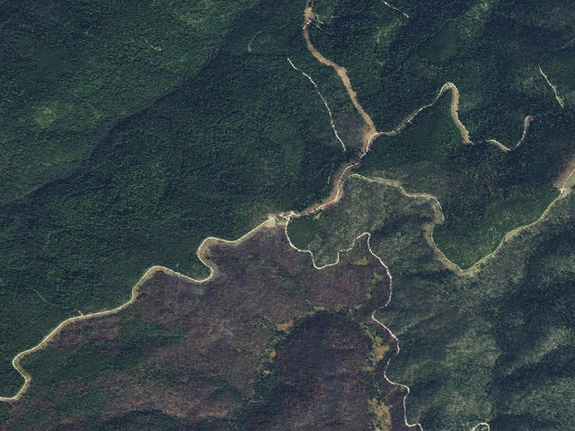 Aerial image of Red Mailbox