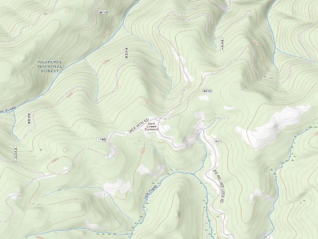 USGS topographic map of Red Mailbox