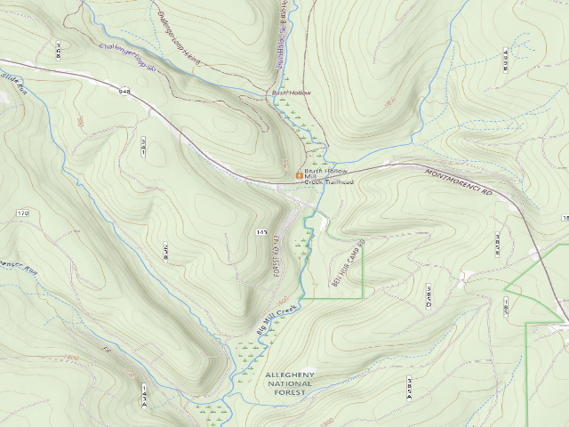 USGS topographic map of Red Mill Pond