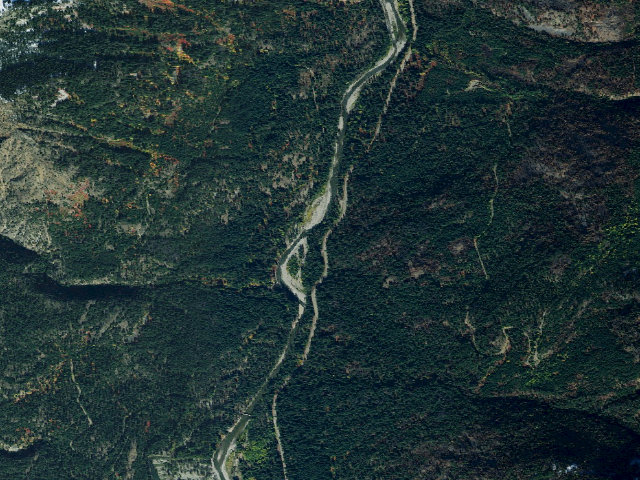 Aerial image of Red Mountain Campground