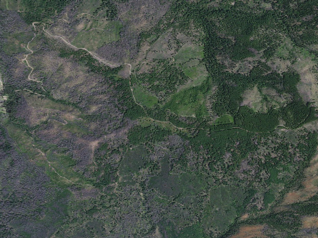 Aerial image of Red Mountain Prairie