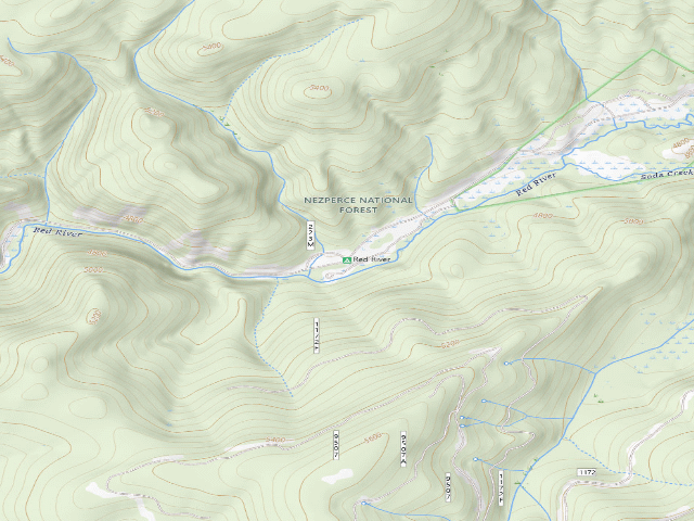 USGS topographic map of Red River