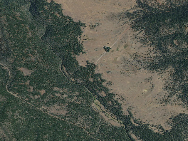 Aerial image of Red Tail Rim Trail South Trailhead/Campground