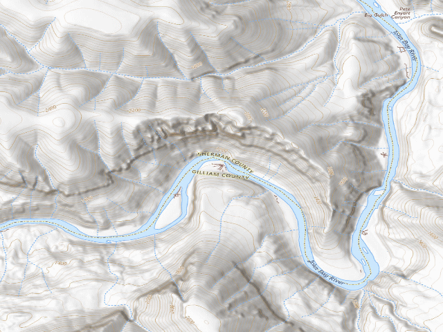 USGS topographic map of Red Wall Beach