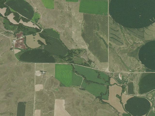 Aerial image of Red Willow Diversion Dam WMA