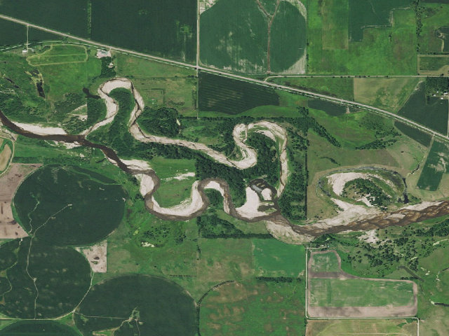 Aerial image of Red Wing WMA