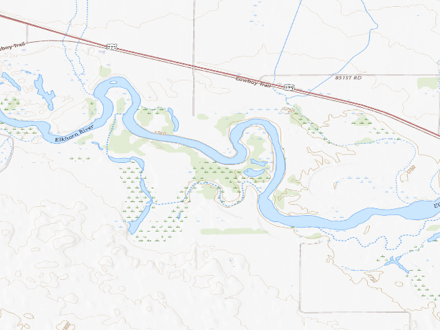 USGS topographic map of Red Wing WMA