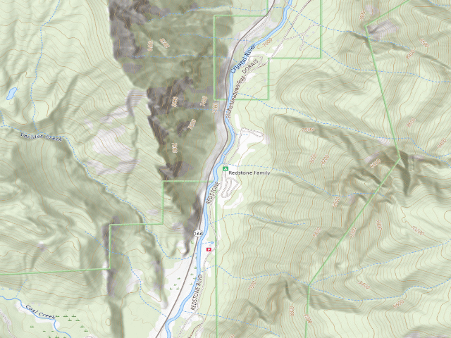 USGS topographic map of Redstone Family