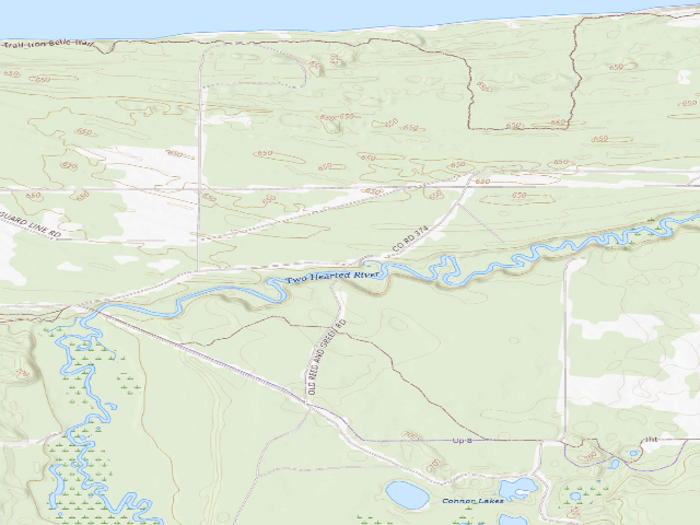 USGS topographic map of Reed & Green Bridge State Forest Campground