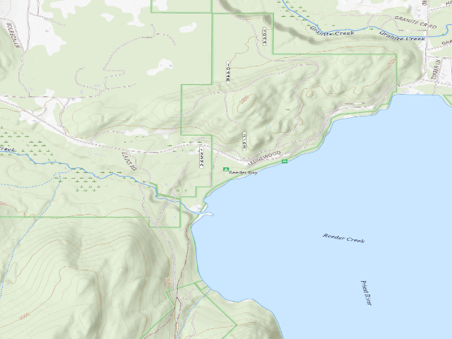 USGS topographic map of Reeder Bay