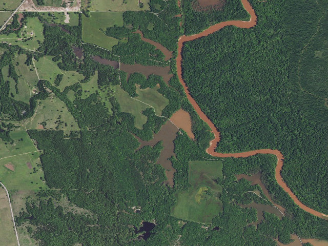 Aerial image of Reeves Ravine North (Tishomingo WMU)