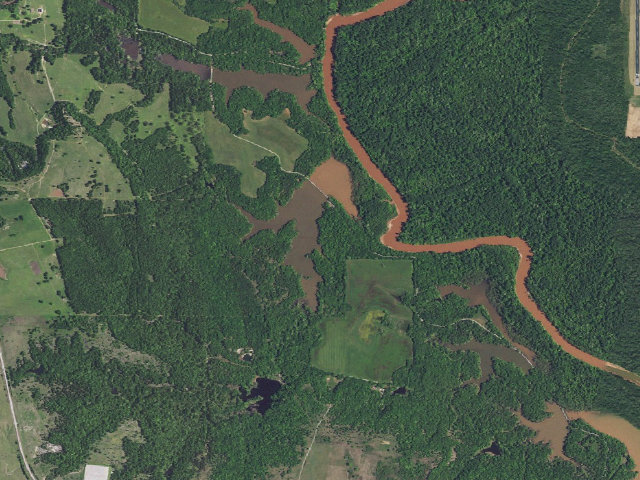 Aerial image of Reeves Ravine South (Tishomingo WMU)