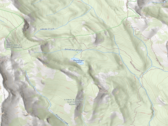 USGS topographic map of Renshaw 007