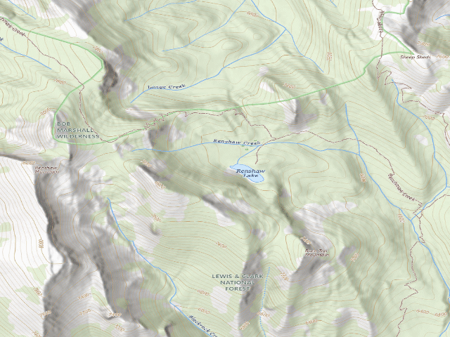 USGS topographic map of Renshaw 008