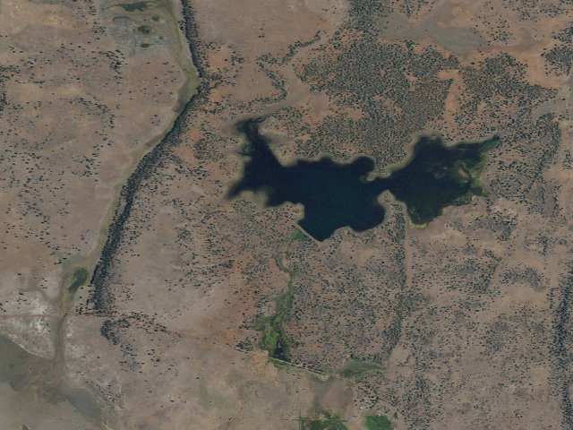 Aerial image of Reservoir C Campground