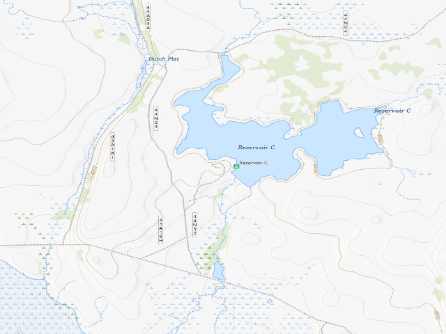 USGS topographic map of Reservoir C Campground