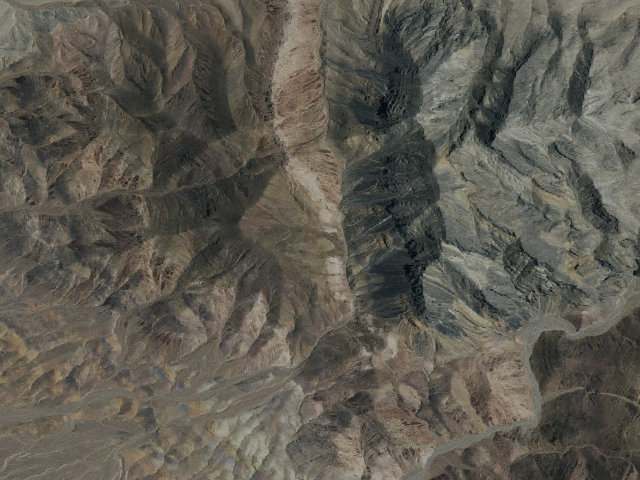 Aerial image of Resting Spring Range Wilderness