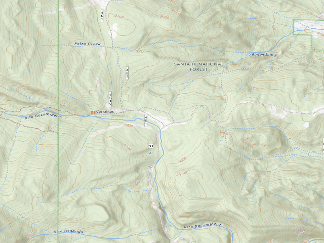 USGS topographic map of Resumidero Camping Area