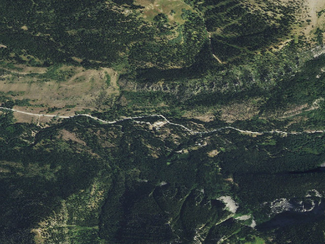 Aerial image of Reunion Flat Campground